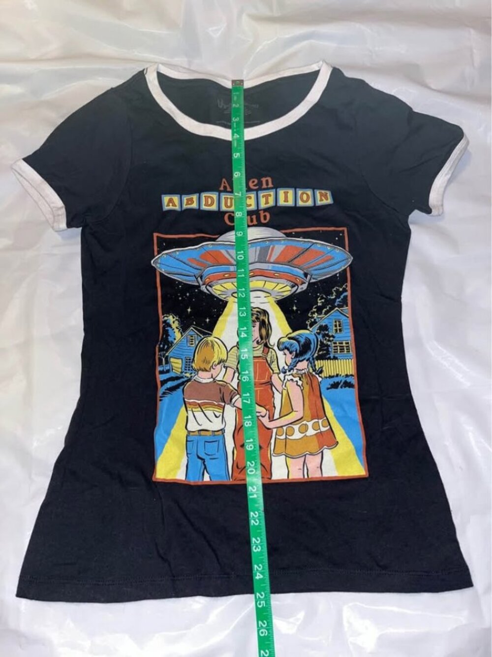 Alien Abduction Club Graphic Tee, Junior’s Medium - Picture 6 of 9